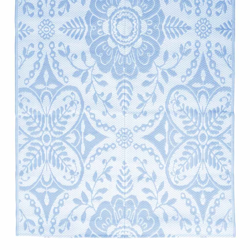 Tapete de exterior 120x180 cm PP azul-bebé - Image 3