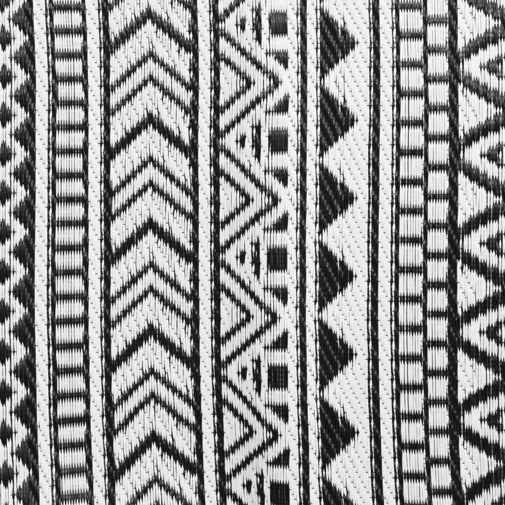 Tapete de exterior 80x150 cm PP preto - Image 5