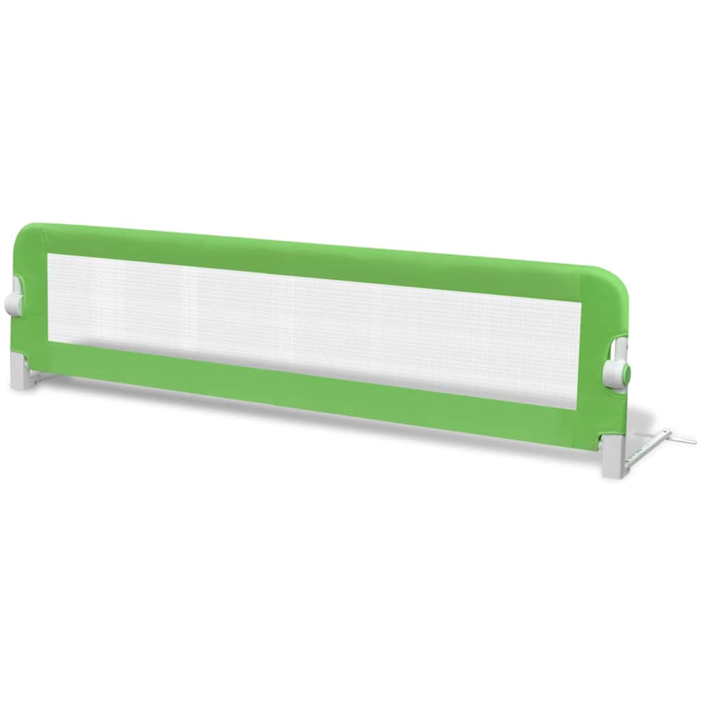Barra de segurança para cama de criança 2 pcs 150x42 cm verde - Image 2
