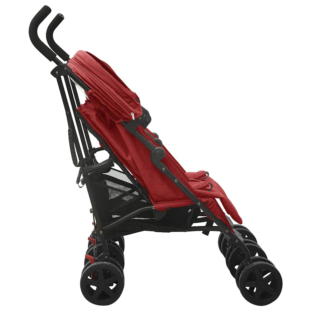Carrinho de bebé para gémeos aço vermelho - Image 7